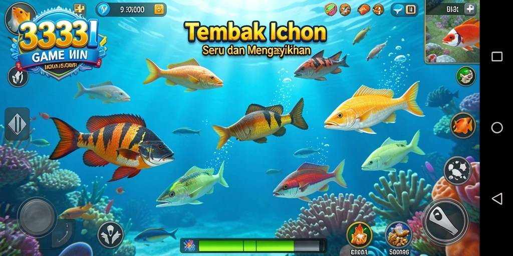 Screenshot gameplay Tembak Ikan yang seru dan menyenangkan.