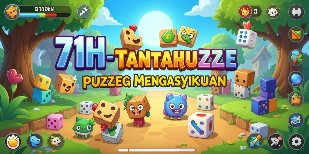 Tampilan utama gameplay Puzzle di 71H yang menarik dan menantang.