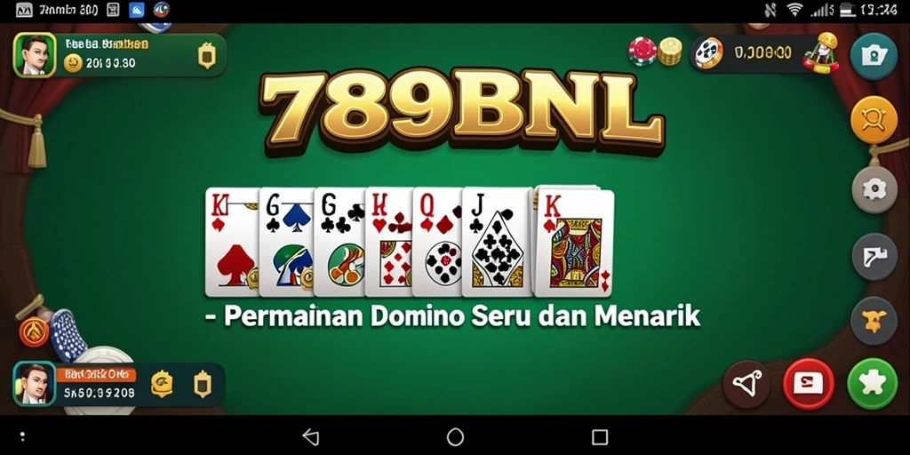 Screenshot gameplay 789BNL menampilkan momen seru bermain Domino.