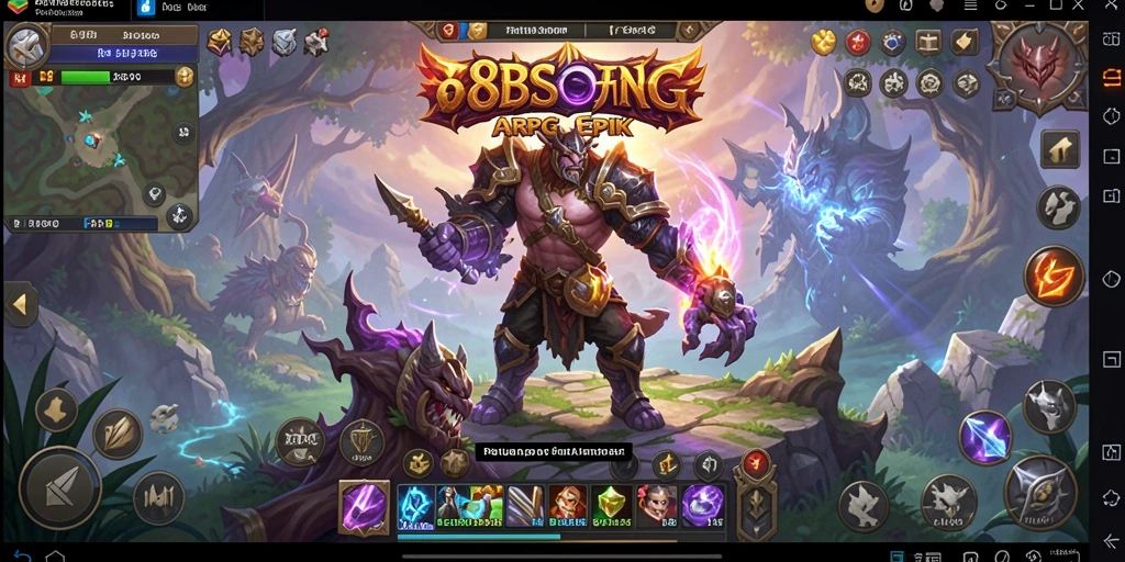 Tampilan menakjubkan dari gameplay ARPG 88BOS yang memikat.