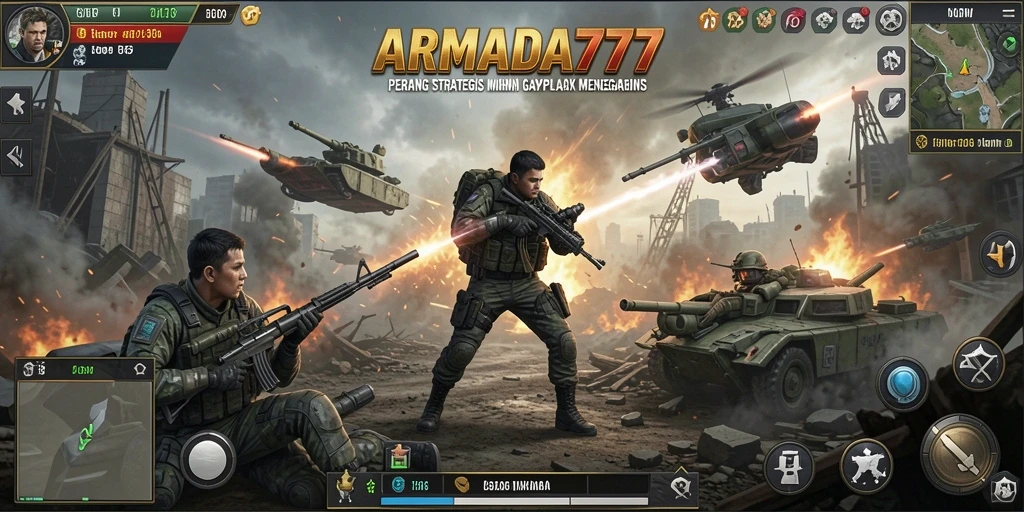 Tampilan gameplay seru dan menegangkan di ARMADA777.