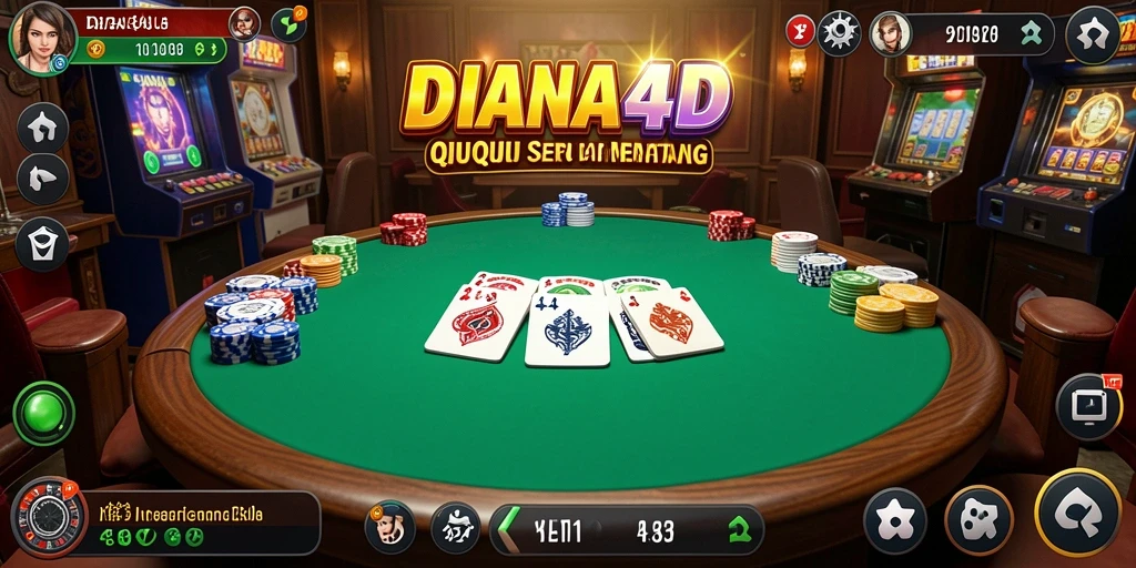 Screenshot gameplay seru dari DIANA4D yang menunjukkan aksi QiuQiu.