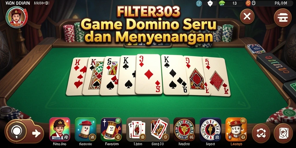 Gameplay menarik Domino di FILTER303 yang memikat dan seru.