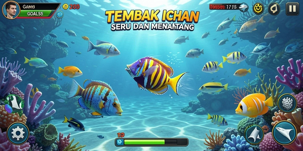 Tampilan gameplay seru dan menantang di GOAL55