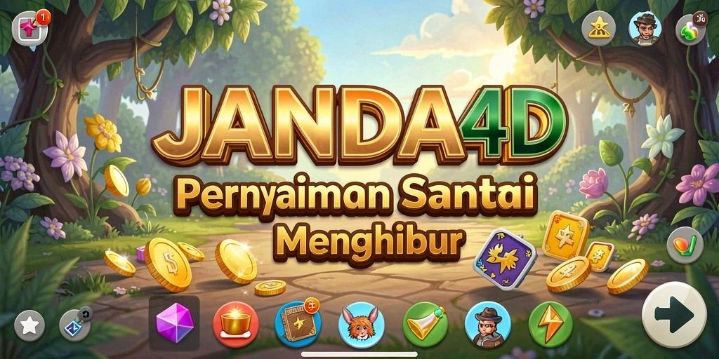 Tampilan gameplay menghibur di JANDA4D yang sederhana.