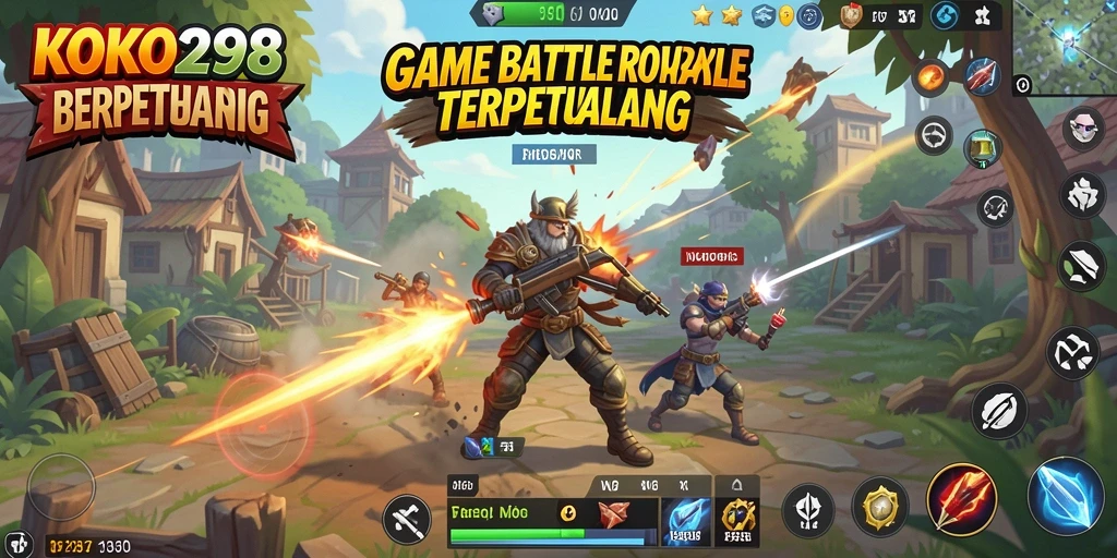 Screenshot KOKO288 menunjukkan aksi seru dalam pertarungan Battle Royale.