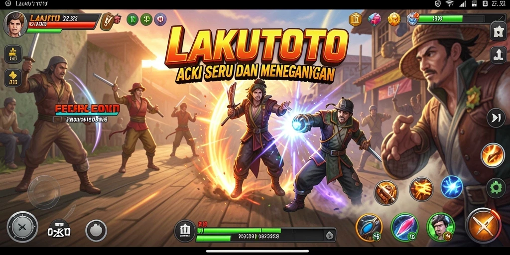 Tampilan gameplay seru dalam aksi menegangkan di LAKUTOTO.