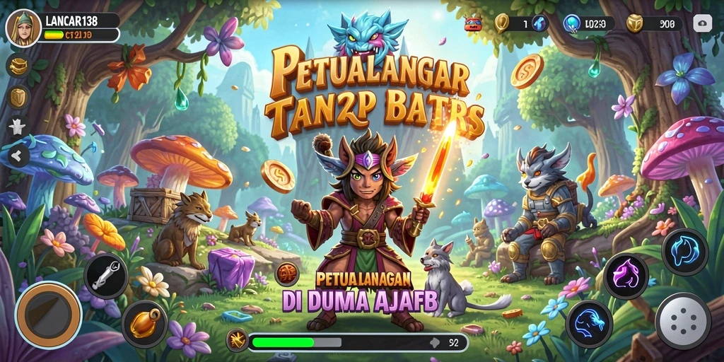 Skrinsut gameplay LANCAR138 yang menunjukkan aksi petualangan seru.