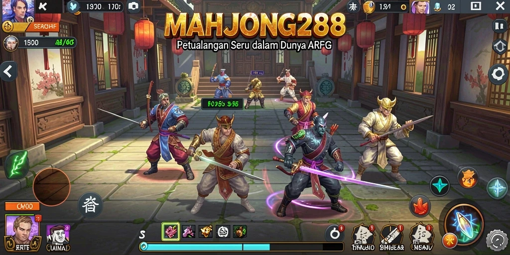 Tampilan gameplay ARPG yang menegangkan di MAHJONG288.