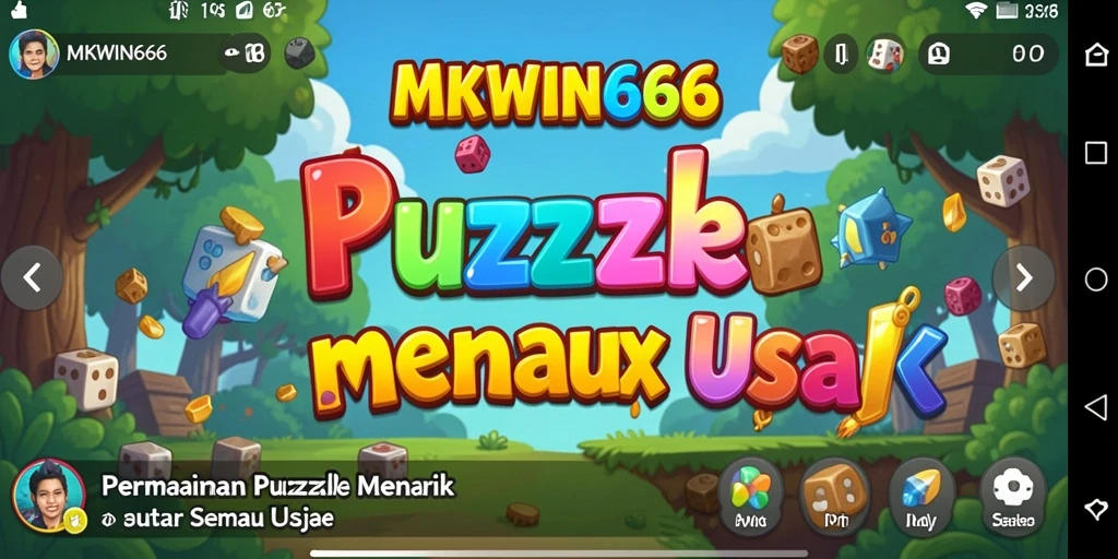 Tampilan menarik dari gameplay Puzzle MKWIN666 yang seru.