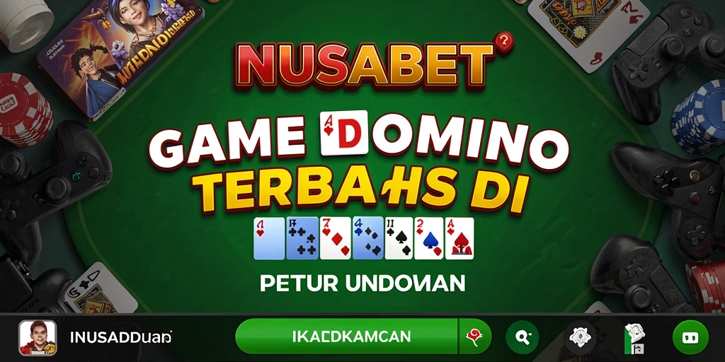Tampilan gameplay seru NUSABET dengan variasi Domino.