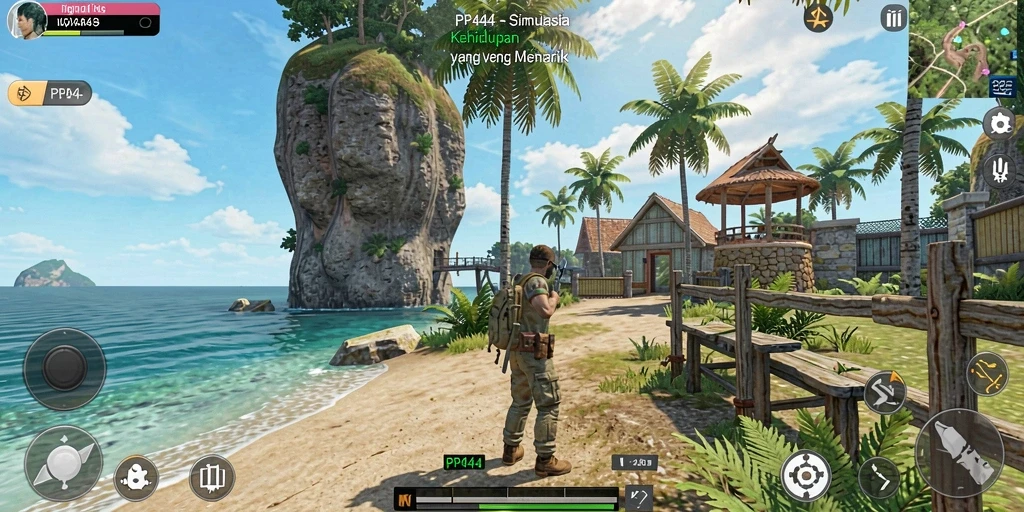 Tampilan gameplay PP444 yang menawan dan menarik.