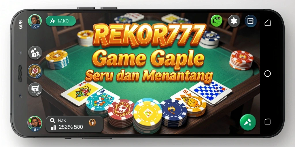 Tampilan gameplay Gaple yang seru dan interaktif di REKOR777.