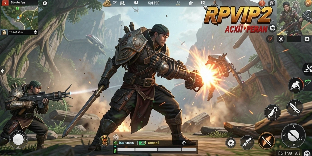 Tampilan gameplay RPVIP2 yang mengasyikkan dan penuh aksi.