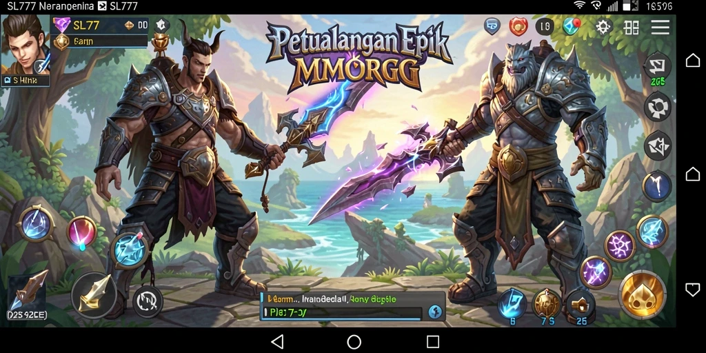 Tampilan gameplay SL777 yang menakjubkan dalam dunia MMORPG.