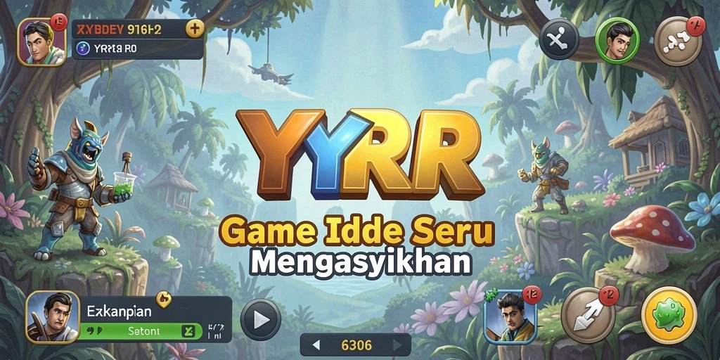 Screenshot gameplay YYRR yang menampilkan karakter dalam aksi idle.